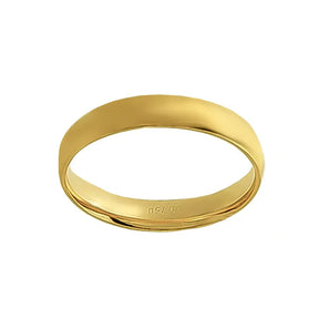 Aliança Individual Clássica 3,5mm Ouro 18k 750 Peso Médio 2,5g - AAL24