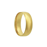 Aliança Individual Clássica 6mm Ouro 18k 750 Peso Médio 6g - AAL16