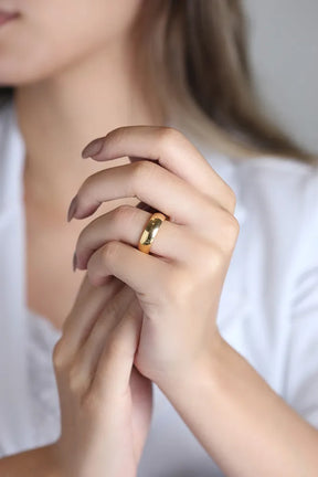 Aliança Individual Clássica 6mm Ouro 18k 750 Peso Médio 9g - AAL17