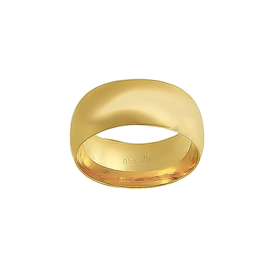 Aliança Individual Clássica 8mm Ouro 18k 750 Peso Médio 10g - AAL22