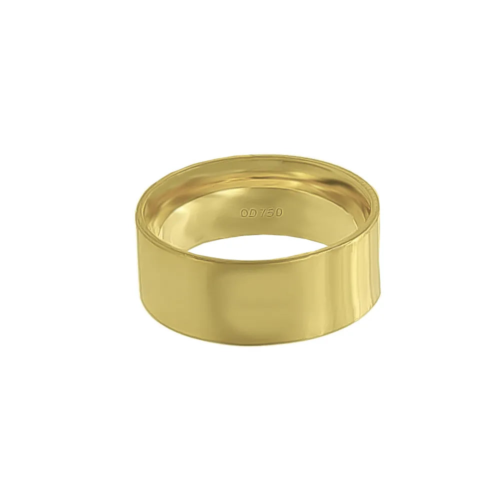 Aliança Individual Reta 7mm Ouro 18k 750 Peso Médio 6g - AR13
