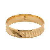 Aliança Individual Trabalhada 5mm Ouro 18k 750 Peso Médio 2,5g - AT37
