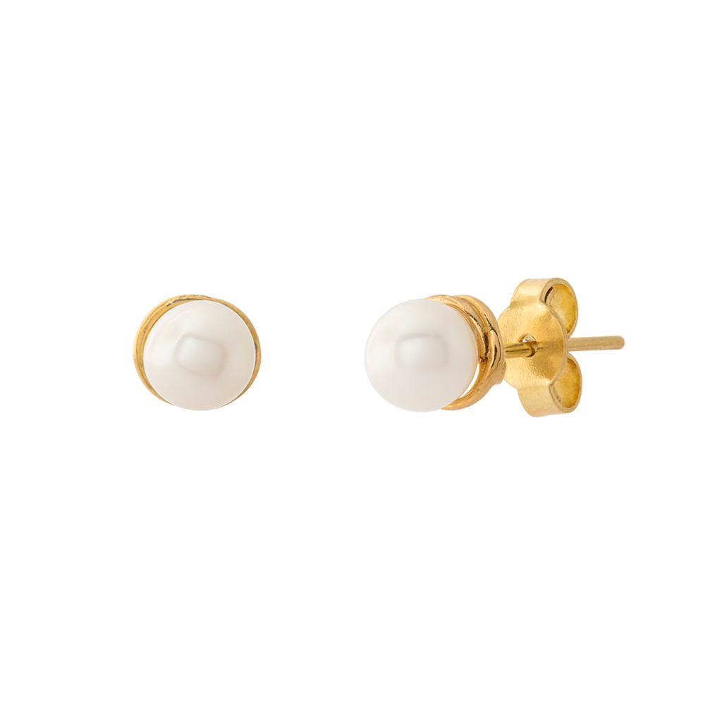 Brinco Rococó 4,5mm Ouro 18k 750