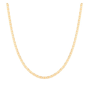 Corrente Piastrine 40cm Ouro 18k 750