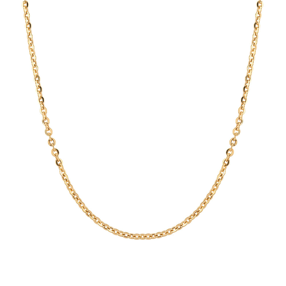 Corrente Bailarina 45cm Ouro 18k 750