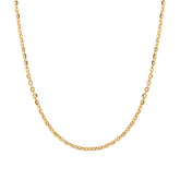 Corrente Bailarina 45cm Ouro 18k 750