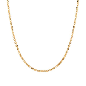Corrente Bailarina 45cm Ouro 18k 750