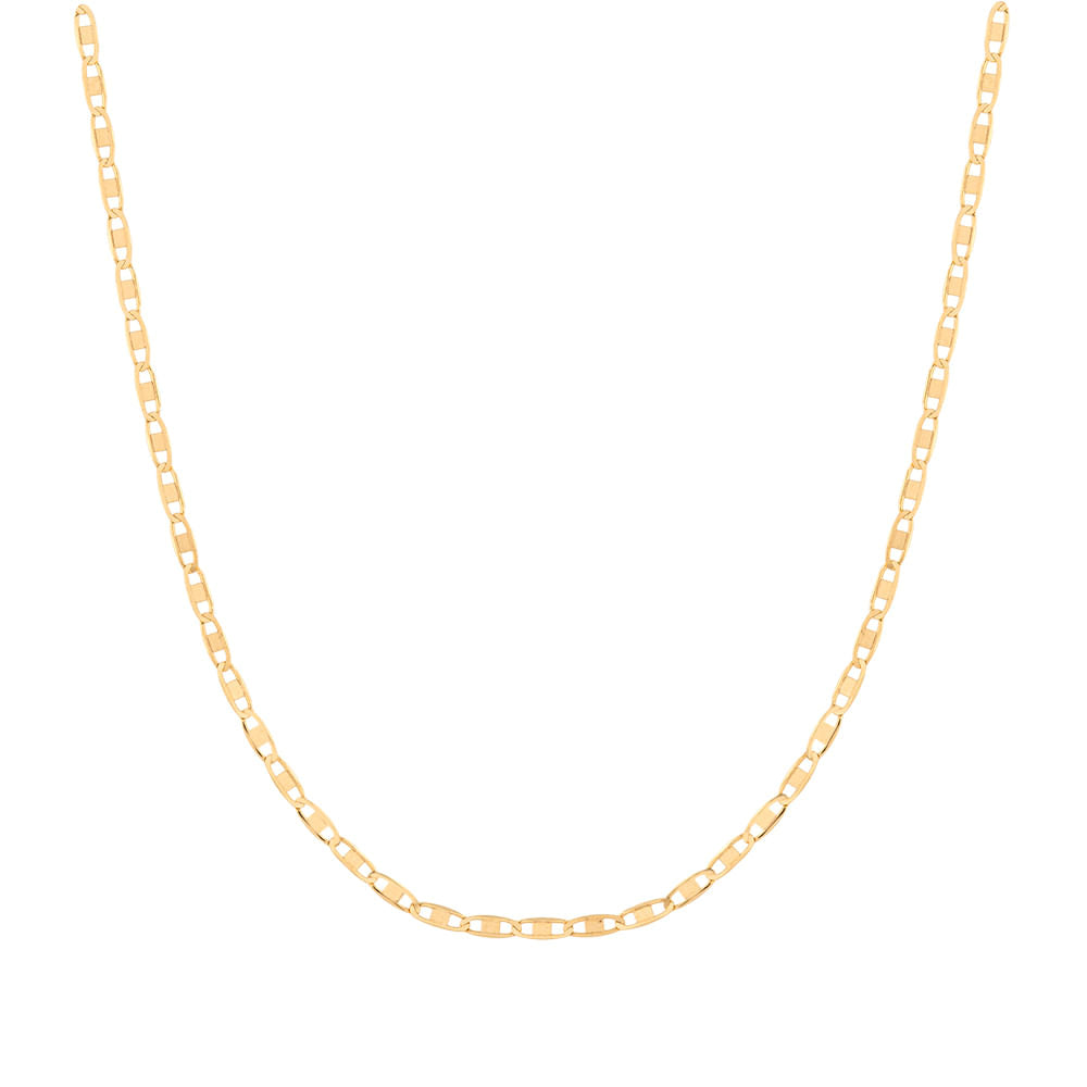 Corrente Piastrine 45cm Ouro 18k 750