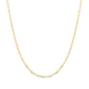 Corrente Piastrine 70cm Ouro 18k 750