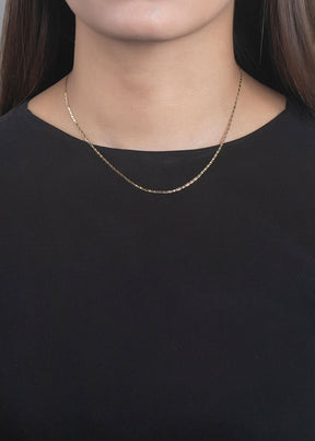 Corrente Piastrine 45cm Ouro 18k 750
