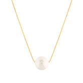 Gargantilha Ouro 18k 750 com Pérola 8mm