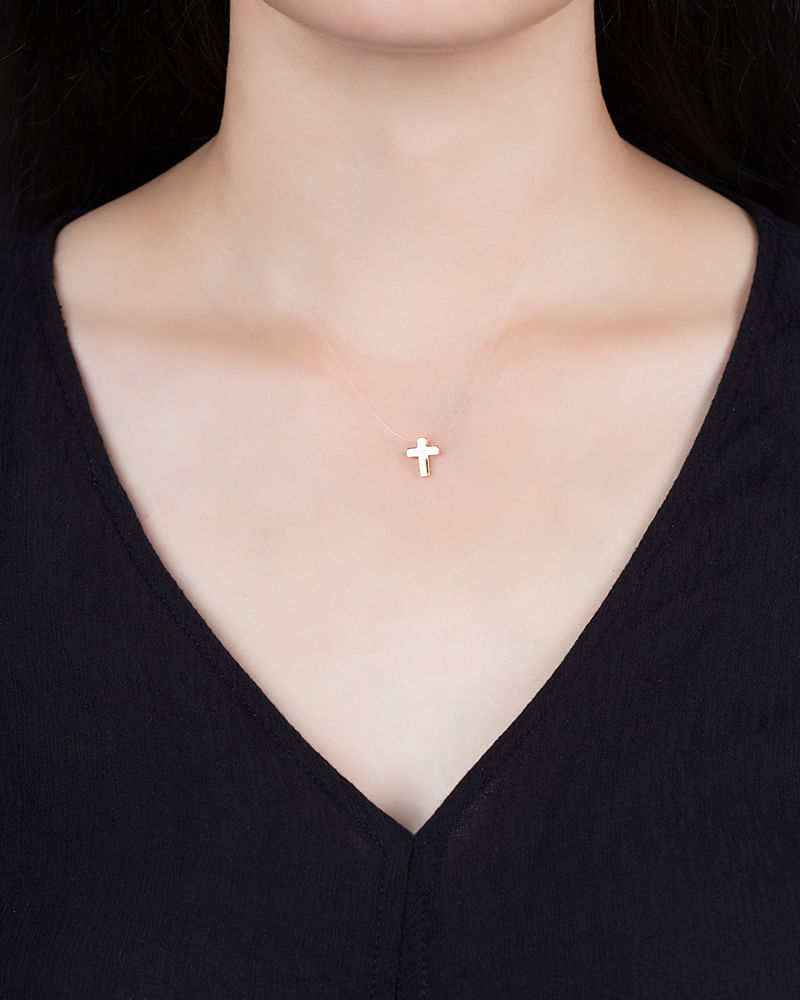 Pingente Cruz Ouro 18k 750