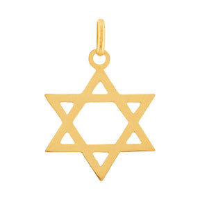 Pingente Estrela de Davi Ouro 18k 750