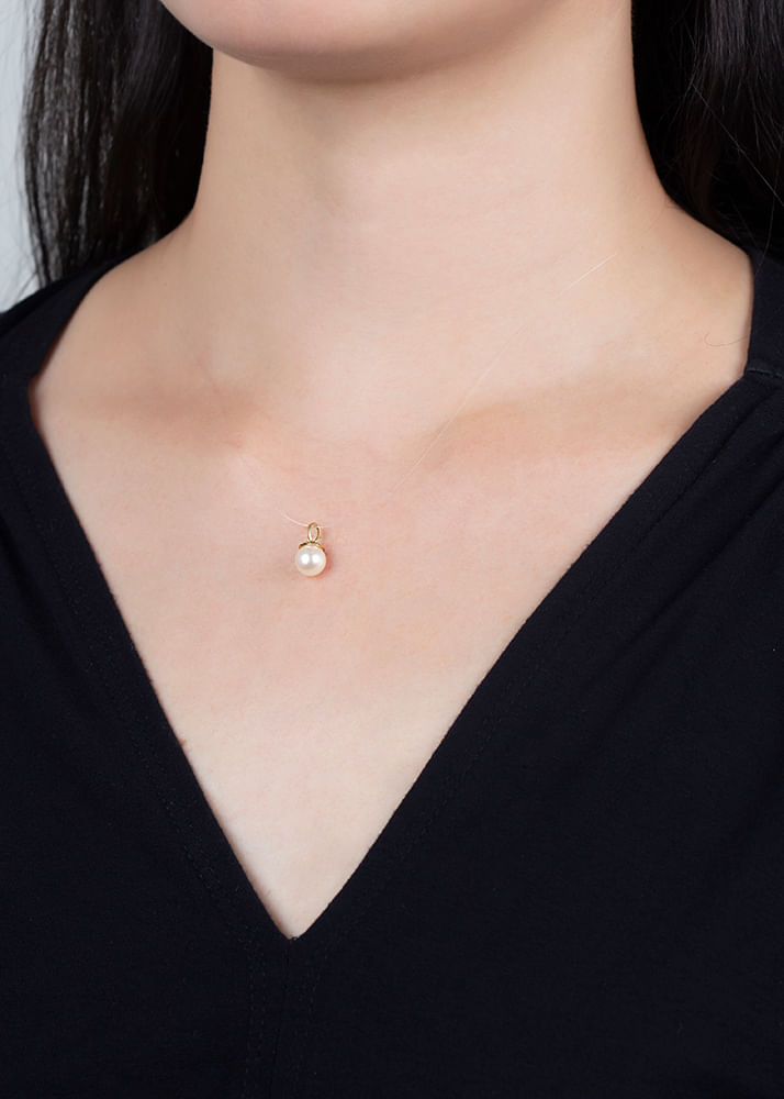 Pingente Pérola 8mm Ouro 18k 750