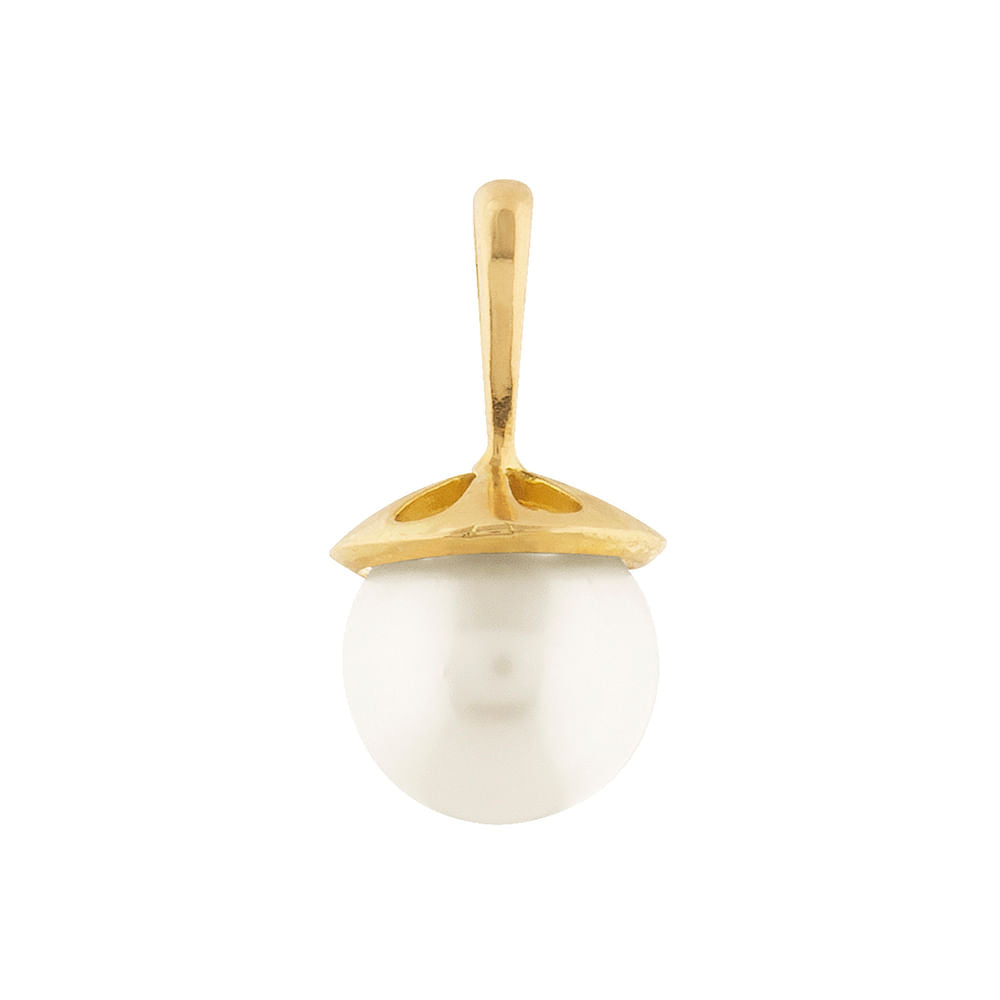 Pingente Pérola 8mm Ouro 18k 750