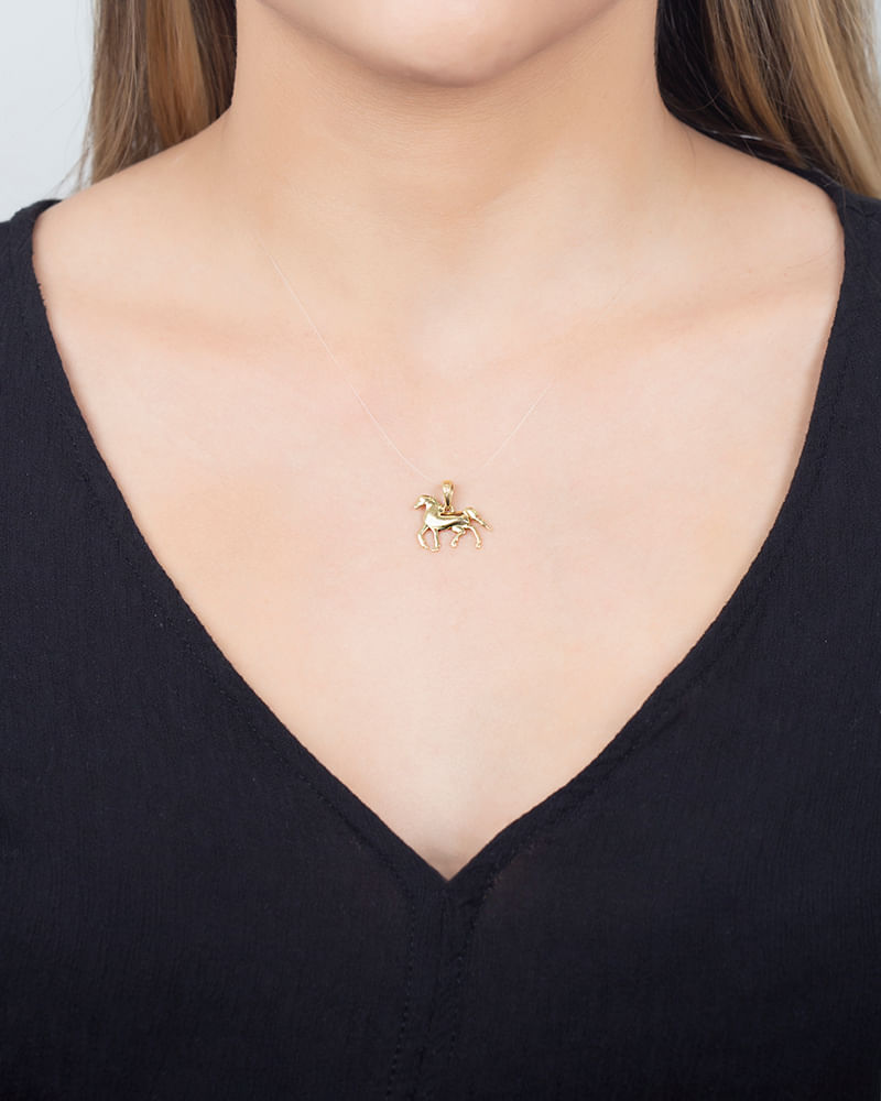 Pingente Cavalo Ouro 18k 750