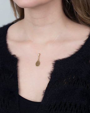 Pingente Raquete Ouro 18k 750