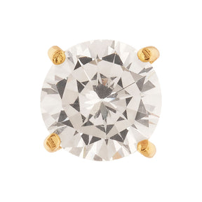 Pingente Ponto de Luz com Zircônia 7mm Ouro 18k 750