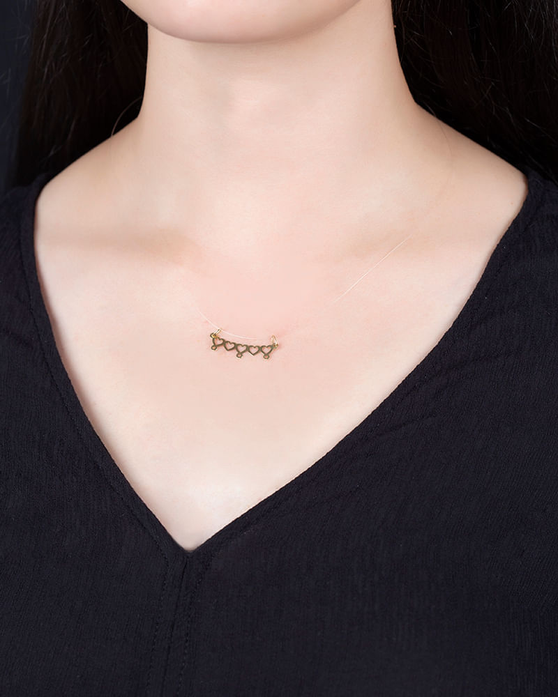 Pingente Canga Cinco Corações Ouro 18k 750