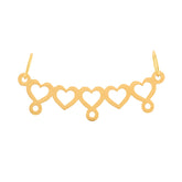 Pingente Canga Cinco Corações Ouro 18k 750