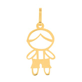 Pingente Menino Bermuda Ouro 18k 750
