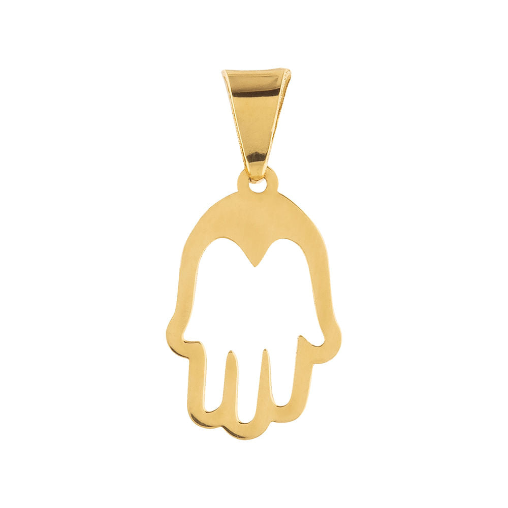 Pingente Mão de Fátima Ouro 18k 750
