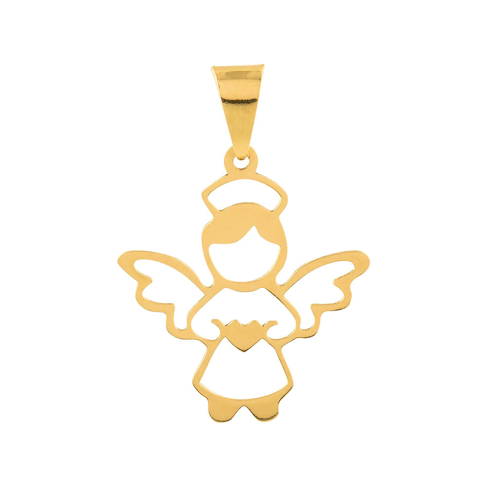 Pingente Anjo Ouro 18k 750