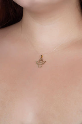 Pingente Anjo Ouro 18k 750