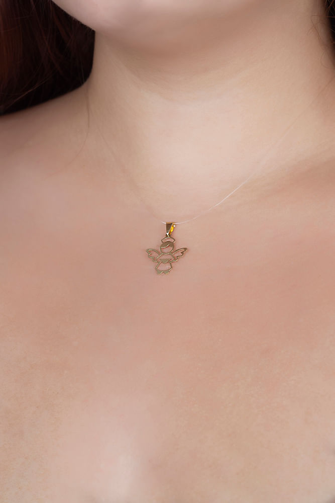 Pingente Anjo Ouro 18k 750