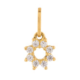 Pingente Estrela Zircônia Ouro 18k 750
