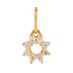 Pingente Estrela Zircônia Ouro 18k 750