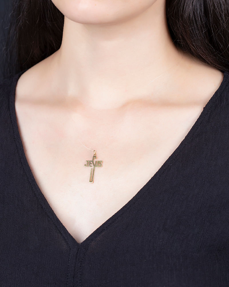 Pingente Jesus Ouro 18k 750
