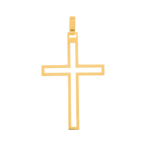 Pingente de Cruz Vazada Ouro 18k 750