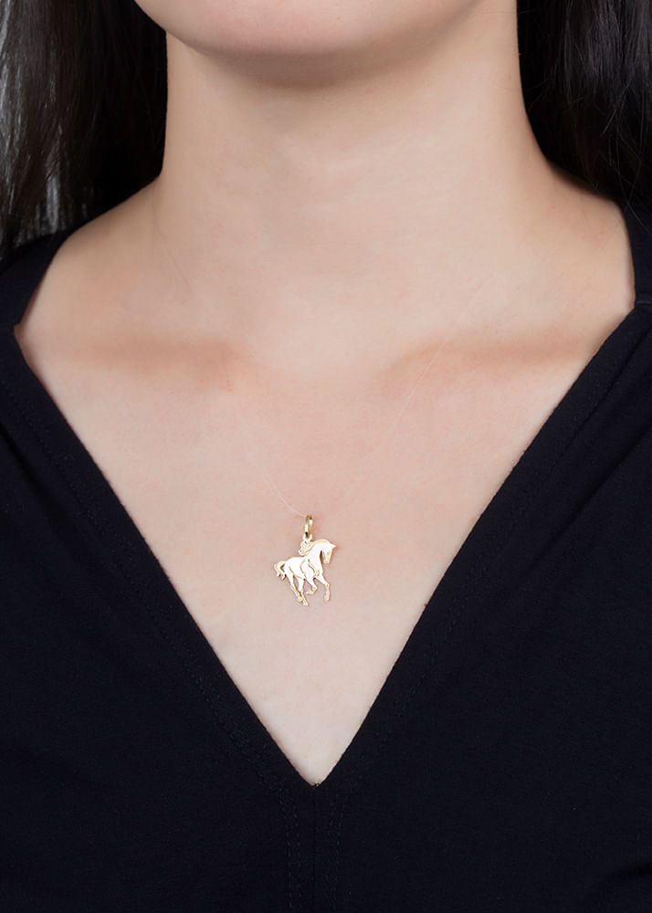 Pingente Cavalo Ouro 18k 750