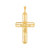 Pingente Crucifixo Vazado Ouro 18k 750