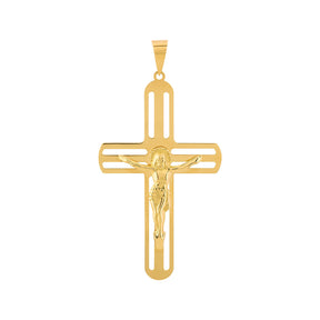 Pingente Crucifixo Vazado Ouro 18k 750