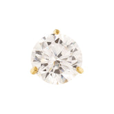 Pingente Ponto de Luz com Zircônia 4mm  Ouro 18k 750