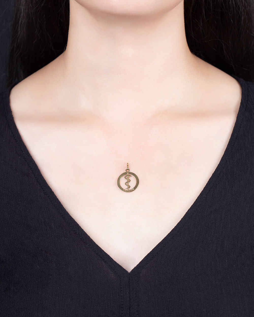 Pingente Medicina Ouro 18k 750