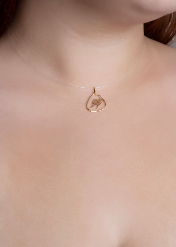 Pingente Atleta Ouro 18k 750