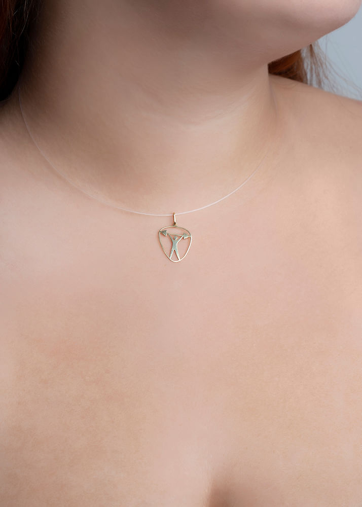 Pingente Halterofilismo Ouro 18k 750