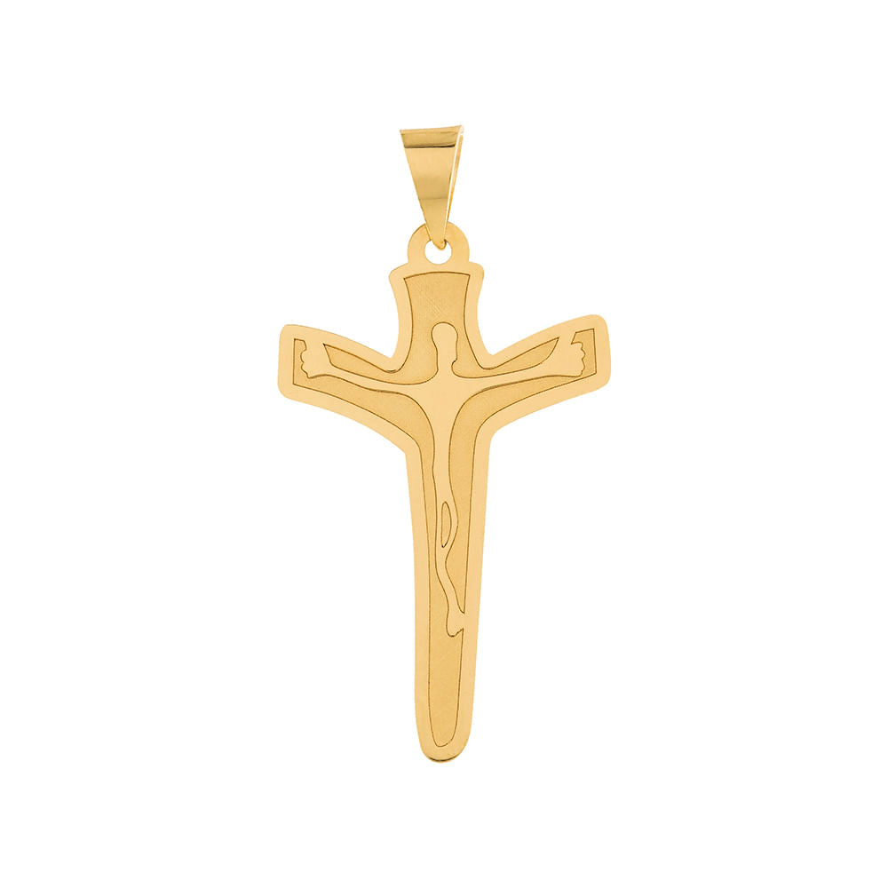 Pingente Crucifixo Ouro 18k 750