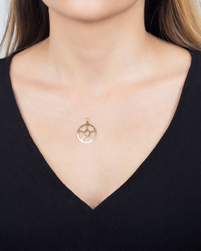 Pingente Bola Vazada Ouro 18k 750