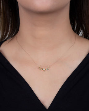Pingente Canga Coração com Zircônias Ouro 18k 750