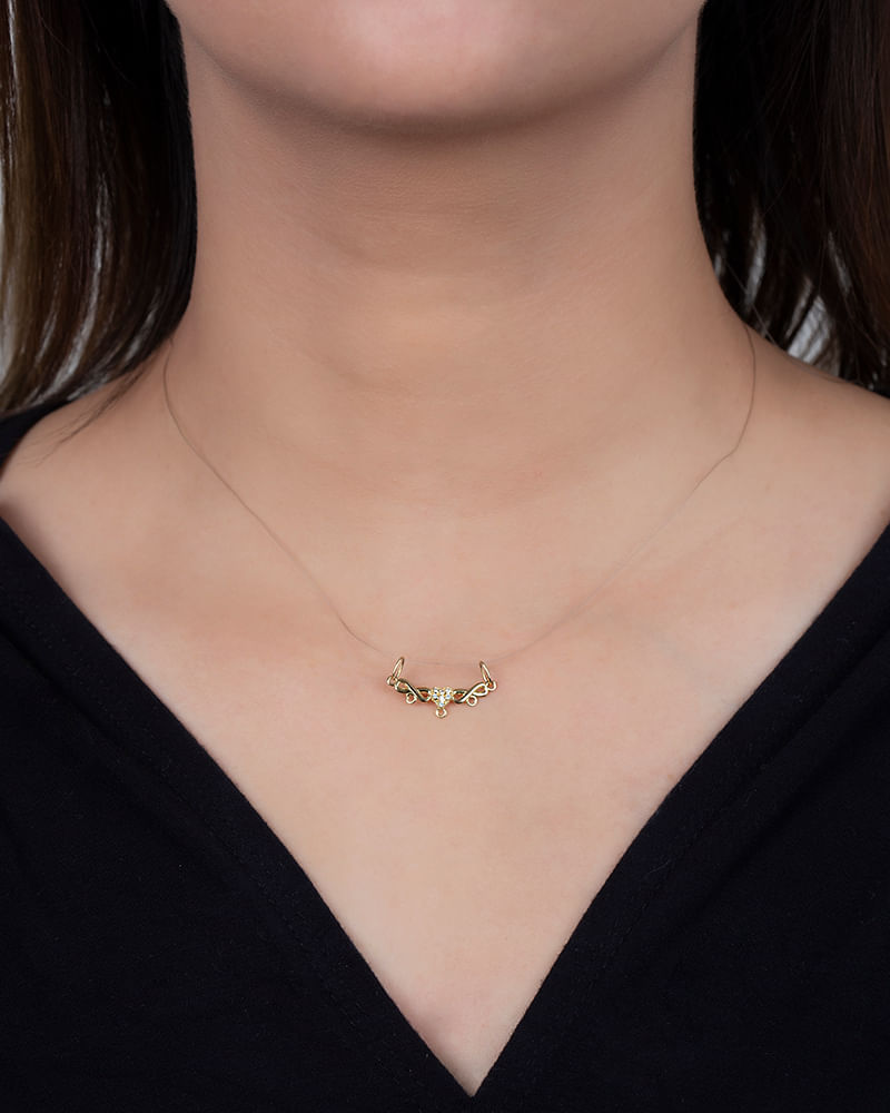 Pingente Canga Coração com Zircônias Ouro 18k 750