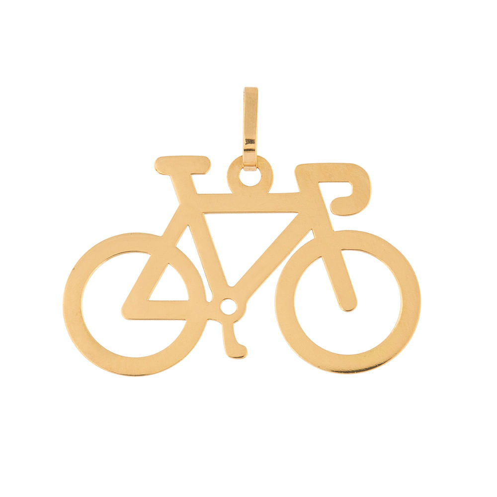 Pingente de Bicicleta Ouro 18k 750