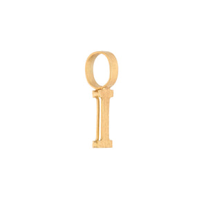 Pingente Letra I Ouro 18k 750