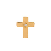 Pingente Cruz com Diamante Ouro 18k 750
