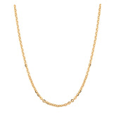 Corrente Bailarina 60cm Ouro 18k 750